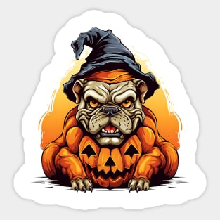 Halloween Bulldog #5 Sticker